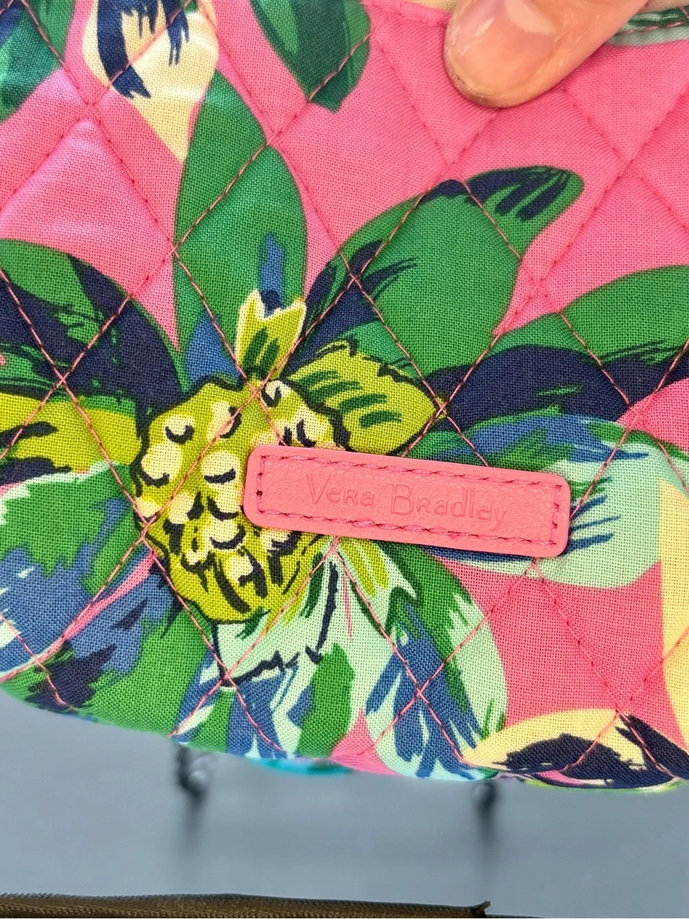 Vera Bradley quilted cosmetic